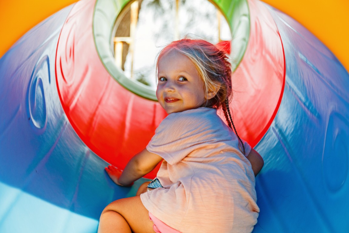 clean sanitized bounce house rental